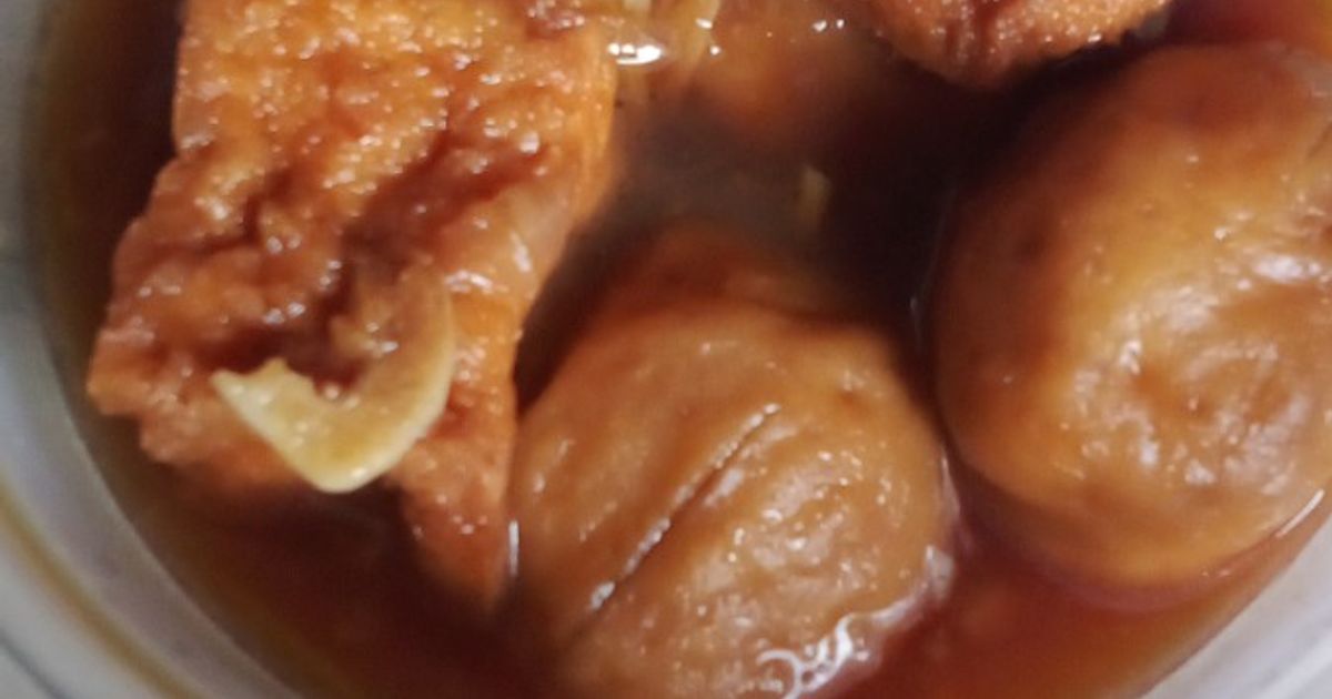 Semur Bakso Tahu Gurih Ala Paija