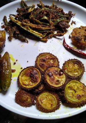 A picture of Fried vegetables.