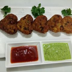 Bufvada (falahari cutlets) A picture of Bufvada (falahari cutlets).