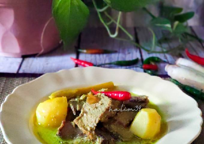 Daging Salai Masak Lemak Cili Api Simple