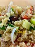 Greek Quinoa Salad (Horiatiki with Quinoa)!