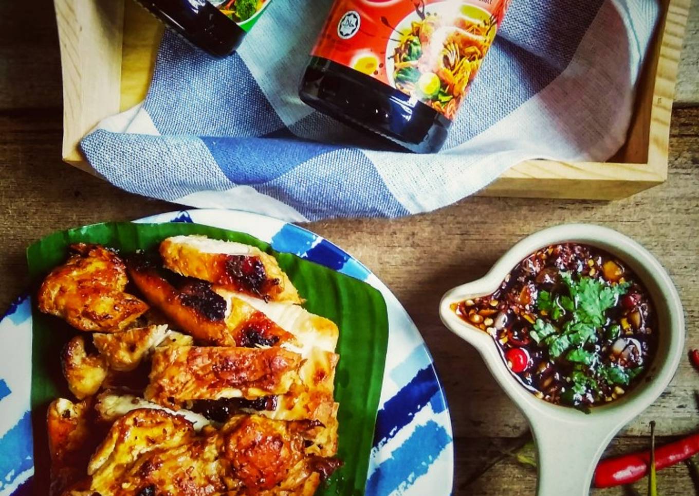Resep Ayam Bakar Bersos Pedas, Lezat