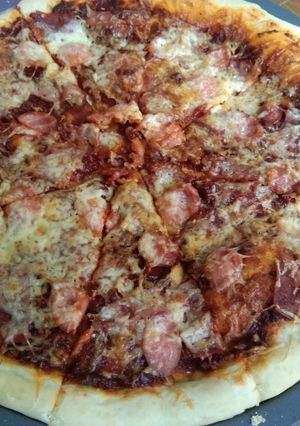 Foto resep Pizza meat and meat homemade
