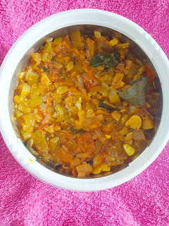 பீர்க்காயா கறி(பீர்க்கங்காய் கறி) (Peerkaayaa curry recipe in tamil) செய்முறை முக்கிய புகைப்படம்