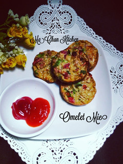 Foto resep Omelet Mie & Donat Mie Ekonomis