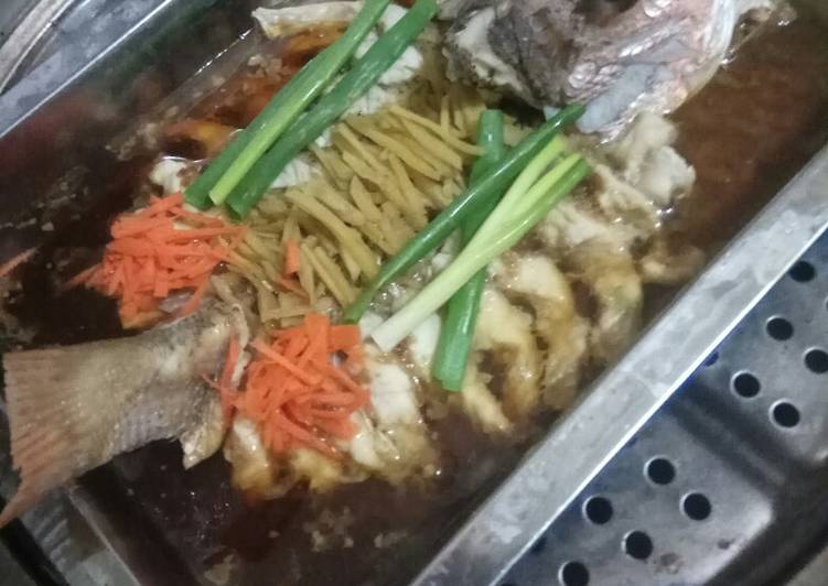 Resep Ikan kukus praktis Anti Gagal