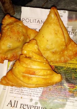 A picture of Home made Aloo samosa dough.