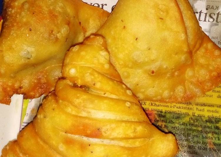 Recipe of Perfect Home made Aloo samosa dough
