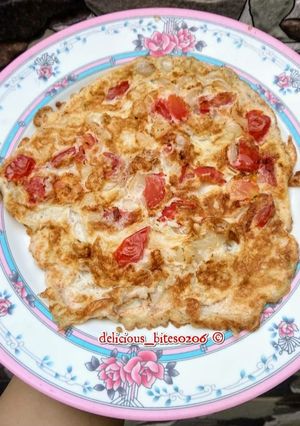 A picture of Vegetable Omlette.