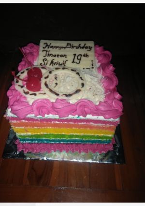Foto resep Rainbow Cake
