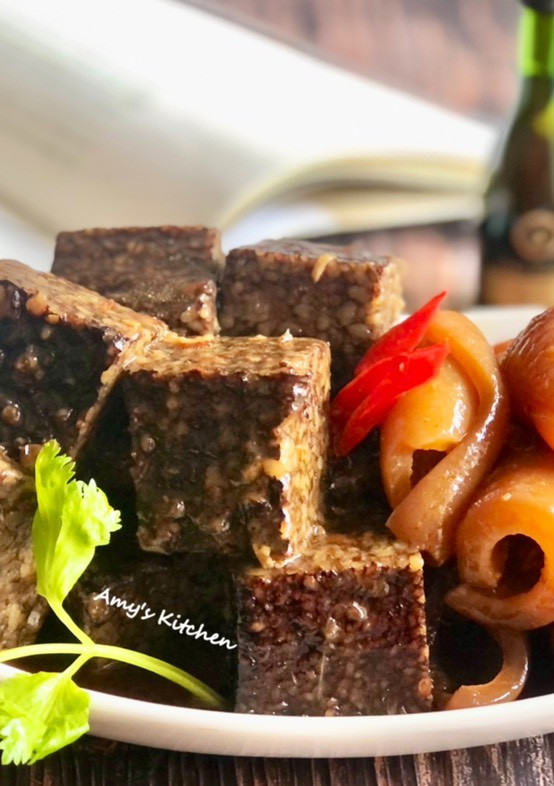 滷豬皮米血 / 夜市小吃 的食譜成品照片