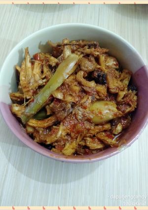 Foto resep 4.Ayam suwir rempah
