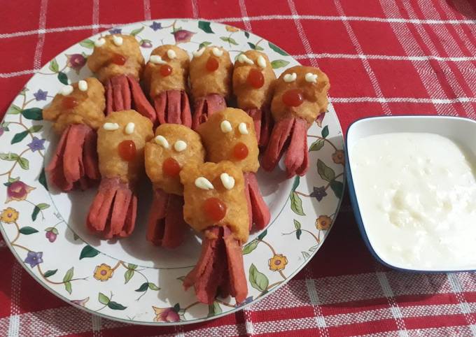 Bagaimana Menyiapkan #MAREE Sosis Gurita Saus Keju Anti Gagal