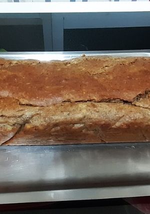 Una foto de Banana bread integral