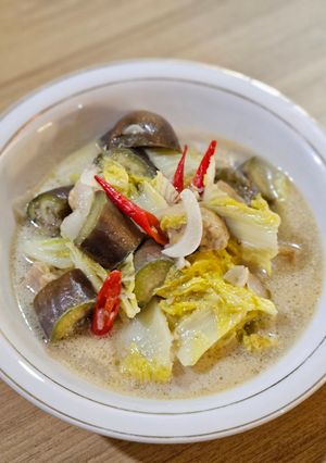 Foto resep Lodeh Sawi Putih Tempe Terong