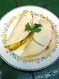 Tacos de calabacitas con jitomatitos cherry