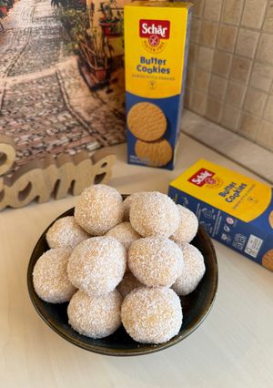 Kókuszos kekszgolyók gluténmentesen recept fotója