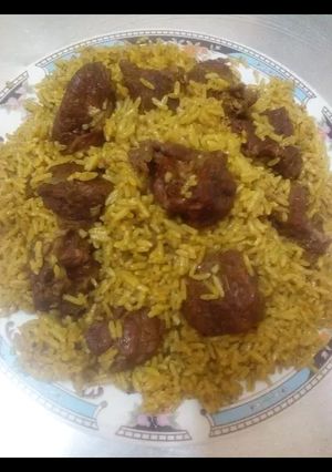 صورة لوصفة كبسة لحمة