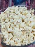 Popcorn (pakai wajan biasa, topping gula halus)