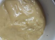 Una foto de crema pastelera sin leche