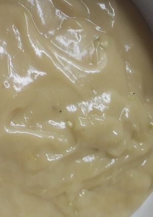 Una foto de Crema pastelera sin leche