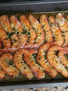 Una foto de Gambones al horno