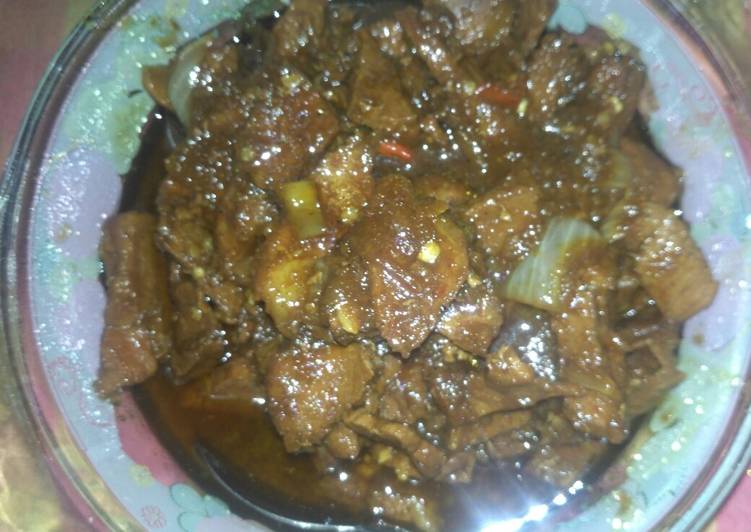 Krengsengan daging simpel enak