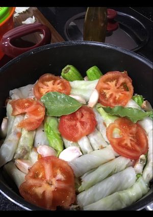 صورة لوصفة ملفوف محشي أكلة😋