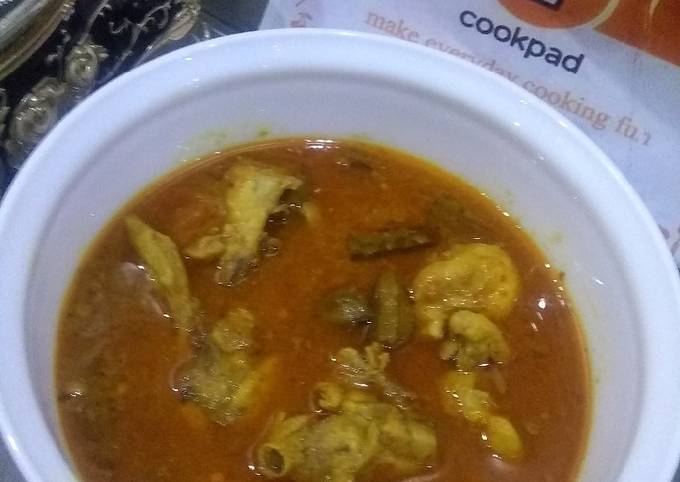 Bhindi chicken Recipe