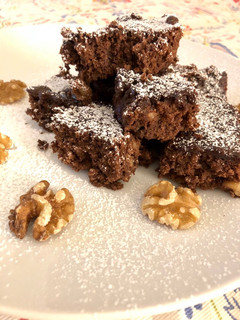 Una foto de Brownie de chocolate rápido para microondas