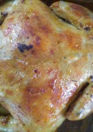 A picture of Roasted chicken with a Puerto Rican twist🍗.