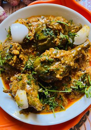 A picture of Barali Vangi Maharashtriyan recipe.