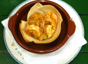 Una foto de Canastitas de camarones