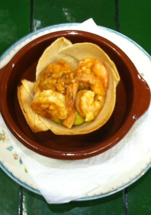 Una foto de Canastitas de camarones