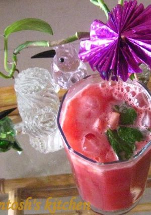 A picture of Watermelon pomegranate drink.