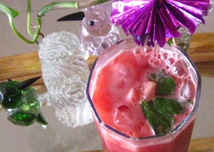 Simple Way to Make Homemade Watermelon pomegranate drink