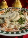 Arroz con gorgonzola y peras !!! y más