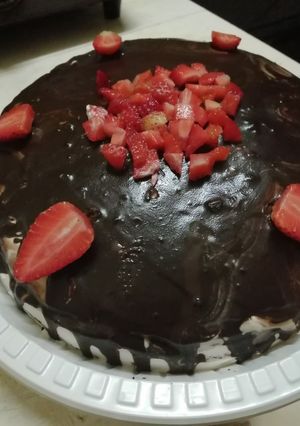 A picture of Moist chocolate cake#themechallenge.