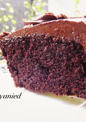 Foto resep Chocolate cake ultah (no mixer no egg no ribet)