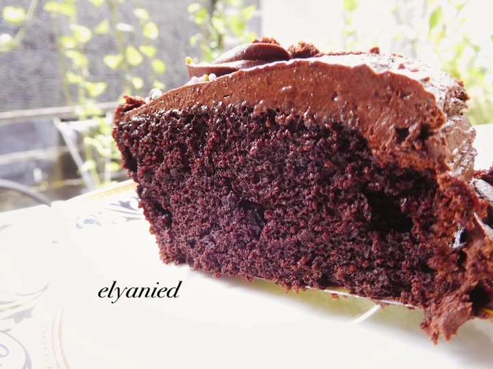 Cara Gampang Membikin Resep  Chocolate cake ultah (no mixer no egg no ribet) yang Lezat, Bikin Ketagihan