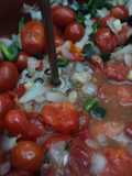 Salsa de tomate cherry, cebolla y jalapeño, las Correa. Jalisco México