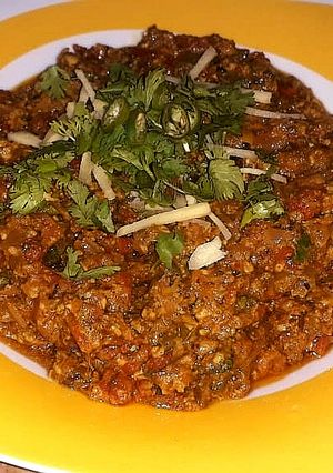 A picture of Lamb brain masala (maghaz).
