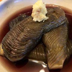 A picture of Japanese Eggplant in Dashi stock.