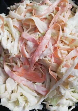 Una foto de Coleslaw, la ensalada americana