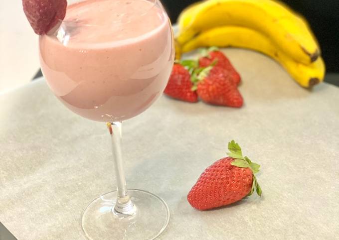 Easiest Way to Prepare Smoothie fraise-banane