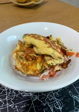 รูปของ ไข่เจียวเครื่องแน่น เมนูข้าวกล่อง มื้อเช้า 🥚🍅☀️