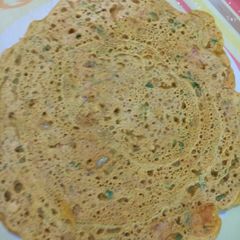A picture of Multiprotein cheela with spinach.