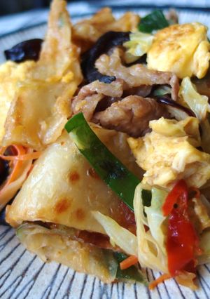【一鍋到底】木須炒餅 的食譜成品照片