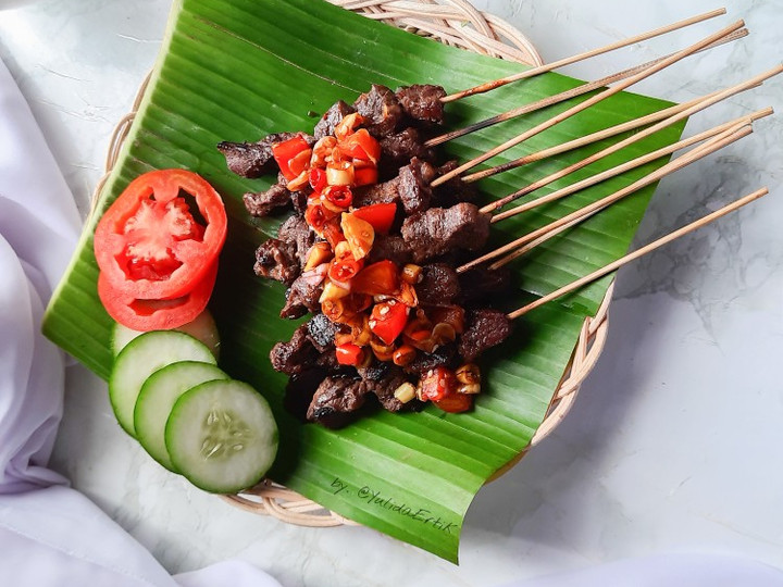 Wajib coba! Resep  membuat Sate Maranggi (daging sapi) untuk Hari Raya yang istimewa