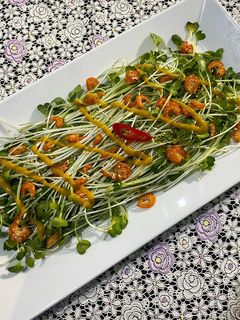 Hình của món SP.0656 - Salad Rau Mầm Tôm Khô.